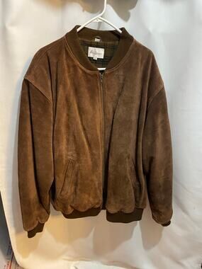 vintage adam Spencer leather jacket 3XL